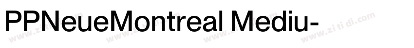 PPNeueMontreal Mediu字体转换